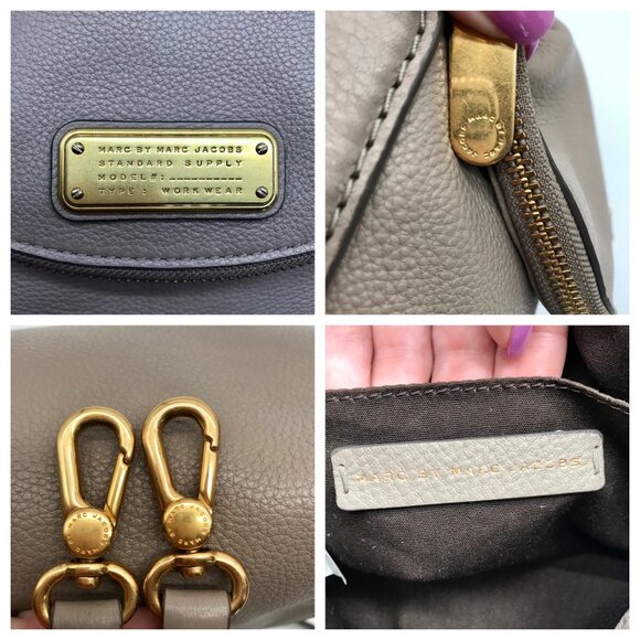 Marc Jacobs Gray Leather Classic Q Natasha Crossbody Bag - Picture 10 of 12